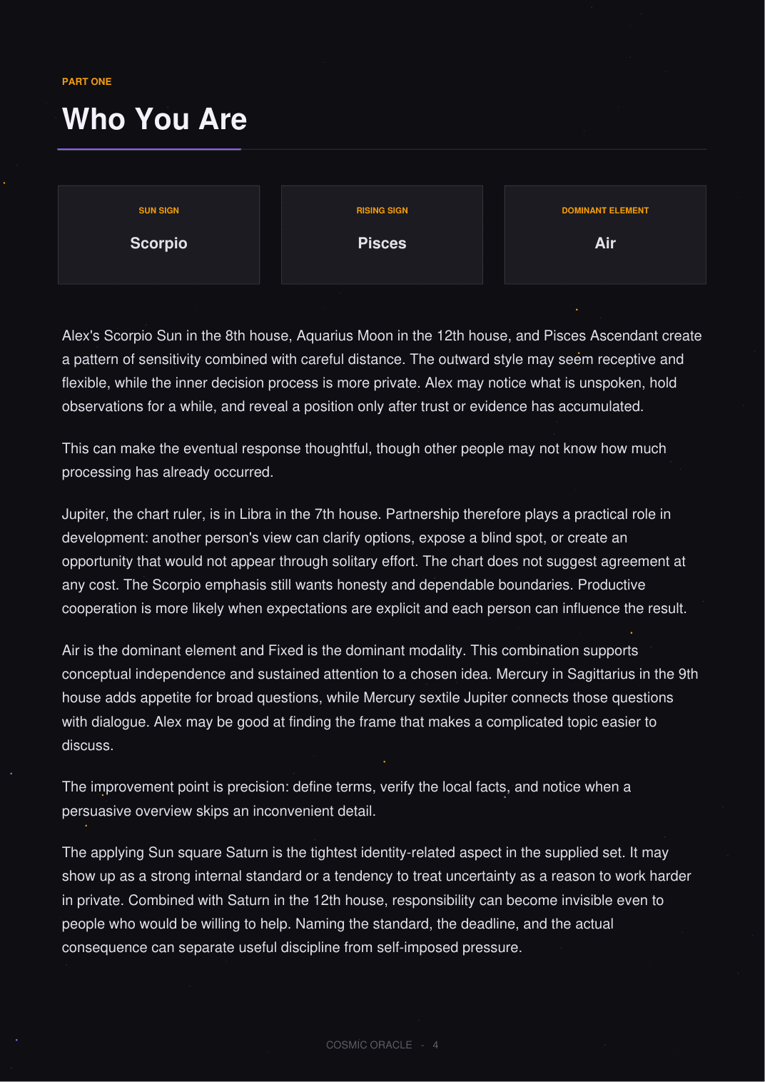 Whole-chart identity synthesis page